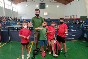 La representación almeriense en Linares.