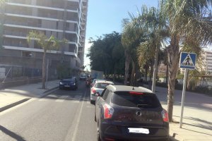 Cola de vehículos esta semana en Sierra Alhamilla