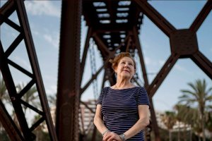 Lola Martín Ventaja en una fotografía tomada por Francisco Conde en el Cable Inglés.