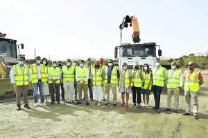 Visita a obras del AVE en la provincia de Almería el pasado mes de agosto.
