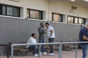 Mohamed El Assy en el Tito Pedro junto a Ibrahim Ewis y Mohamed Adel.