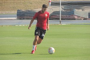Aitor Puñal es un fijo en los entrenamientos del Almería.