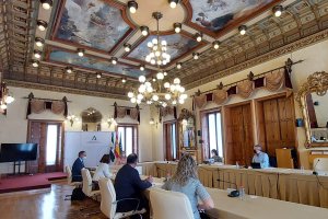 Reunión de delegados ayer martes en la Junta.
