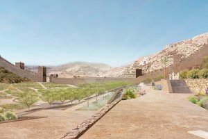 Imagen de cómo será el futuro jardín.