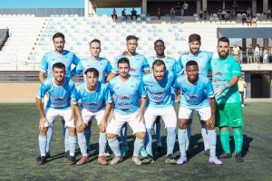 El once del conjunto celeste contra el Viator.