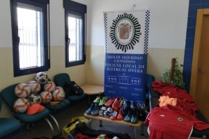 Material recuperado por la Policía Local de Huércal-Overa.