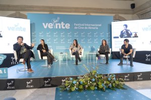 Mesa redonda celebrada este lunes con Pedro Casablanc, Chus Gutiérrez, Ingrid Rubio y Nacho Mateos moderada por Puy Oria.
