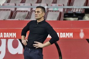 Francisco en el banquillo del Girona.