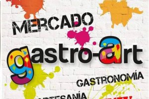 Cartel promocional del mercado Gastro Art.