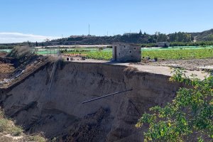 Imagen de los graves desperfectos ocasionados por las lluvias