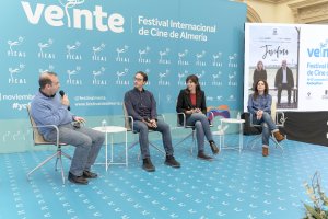 Enrique Iznaola, Javier Marco, Belén Sánchez-Arévalo y Rosa García, en la rueda de prensa.