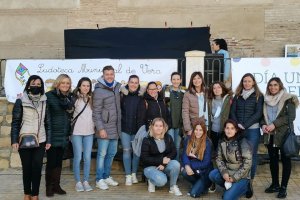 Responsables de la Ludoteca Municipal de Vera en los actos celebrados por El Día del Niño