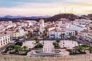 Vista general del pueblo de Albox.