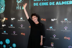 Verónica Forqué, durante su paso por el Festival Internacional de Cine de Almería 2020.