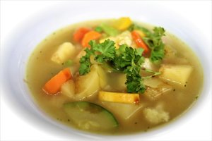 Sopa de verduras.