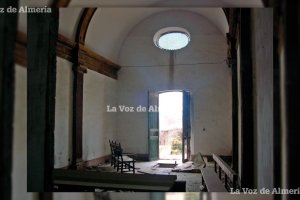 La ermita del Mamí en sus años de abandono. Formaba parte del espléndido cortijo de San Miguel.