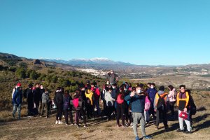 Los alumnos del IES Alto Almanzora durante la actividad.