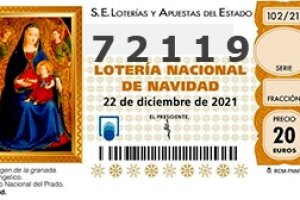 El segundo premio para el 72119.