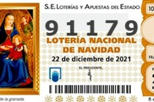 El número premiado con un cuarto premio.