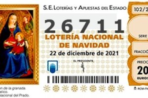 Uno de los quintos premios premiados.