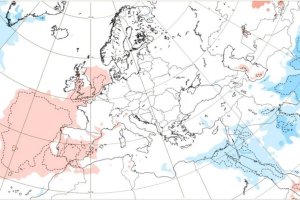 Durante la segunda mitad de enero las temperaturas estarán por encima de lo normal en el centro y sur.
