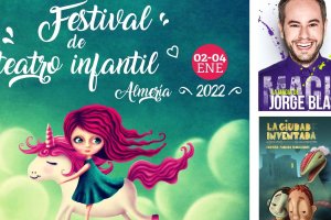 Detalle del cartel del festival de teatro infantil.
