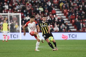 César de la Hoz y Álvaro Giménez en el Almería-Zaragoza.