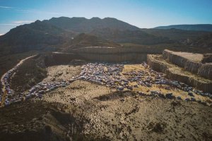 Imagen de la cantera de Sorbas donde se ha celebrado la macrofiesta ilegal.