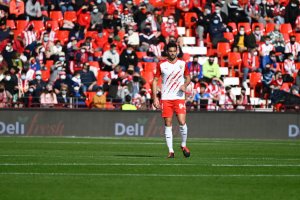 Iván Martos en el partido del domingo frente al Cartagena.