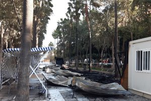 Aspecto que presentaba este domingo por la mañana la Rambla de Almería. Foto: Evaristo Martínez Salas.