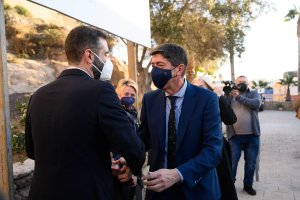 Juan Marín, vicepresidente de la Junta, a su llegada a la Alcazaba.