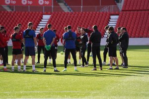 La charla de Rubi a la plantilla.