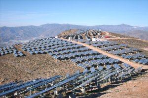 Un campo solar en la provincia.