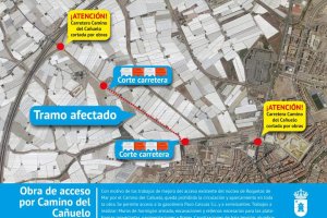 Mapa del tramo que estará cortado.