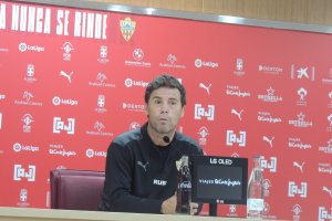 Rubi, este lunes en rueda de prensa.