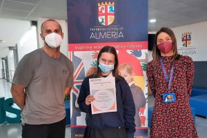 Andrea M., “The British School of Almería” ha sido galardonada con el premio “Outstanding Cambridge Learner”.