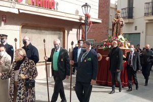 Procesión de las fiestas de San Antón en Vera, este pasado domingo