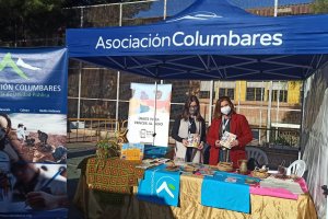 La Asociación Columbares en un stand