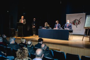 Imagen del acto de presentación de la gestión de Lances de futuro.