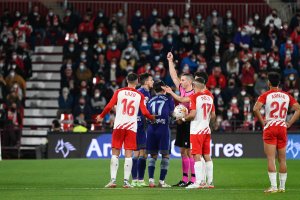 Iglesias Villanueva en la victoria del Almería ante el Valladolid.