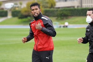 Dyego Sousa podría jugar la semana que viene contra el Ibiza.