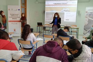 Estudiantes del IES de El Puche que han participado en el programa.