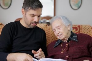 Antonia García con Manu Gallardo.
