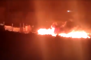 Incendio en Los Almendros.