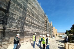 Visita a las obras del Muro de la Vela