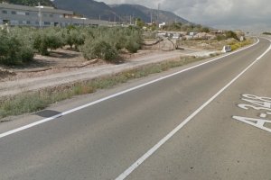 Un tramo de la A-348 a su paso por Alhama.