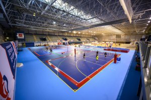 Las magníficas pistas del Palacio reciben a los deportistas de Almería.