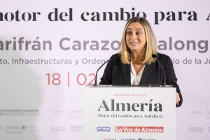 Marifrán Carazo, durante la conferencia organizada por LA VOZ y Cadena SER.
