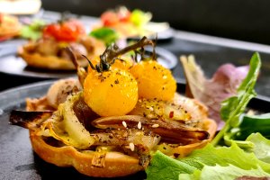 Tartaletas de Hinojo y Chalota.