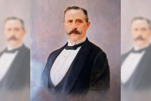 Retrato del empresario almeriense José González Canet, que se conserva en la casa de su biznieto, Manuel Cuesta González.